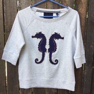 Sperry Top-Sider Seahorse Embroidery Sweatshirt